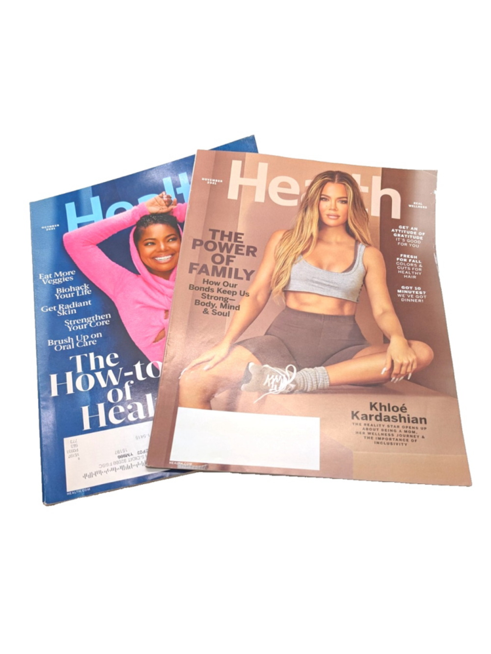 Health Magazine 2021 - October Gabrielle Union, November Khloe Kardashian